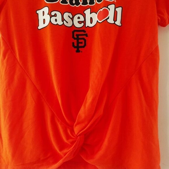Woman Giants SF Baseball Theme Shirt size S Orange color - Picture 3 of 7